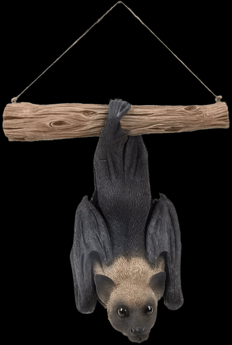 Real Life Flying Fruit Bat Ornament Size D by Vivid Arts - Mill Race Garden Centre