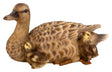 Real Life Mother Duck/Ducklings Ornament Size D by Vivid Arts - Mill Race Garden Centre