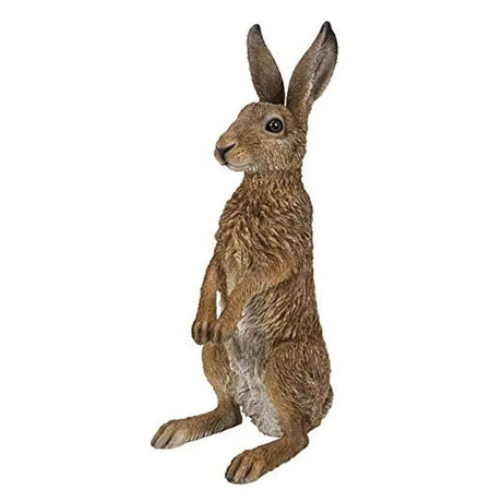 Real Life Standing Hare Ornament Size B by Vivid Arts - Mill Race Garden Centre