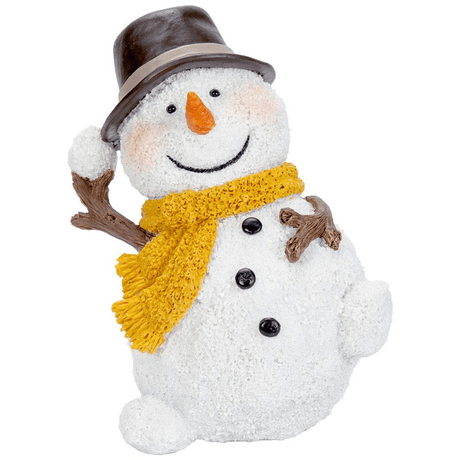 Snowballing Snowman Garden Ornament by Vivid Arts - Mill Race Garden Centre