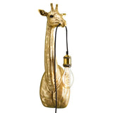 Werner Vob WERNS® Lucie Giraffe Wall Light, luxury German designer gold indoor wall lamp, 61cm tall, animal-themed lighting fixture