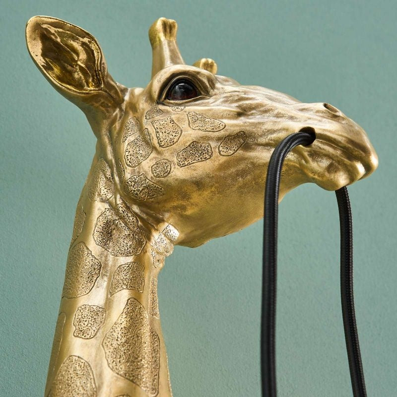 Werner Vob WERNS® Lucie Giraffe wall light, luxury German designer gold wall lamp, 61cm tall, decorative indoor lighting