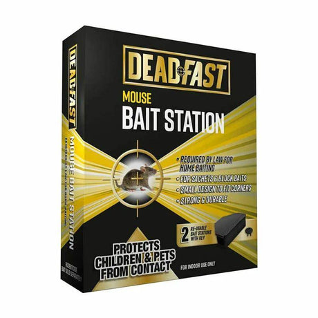 Deadfast Mouse Bait Station Only Twin - Mill Race Garden Centre