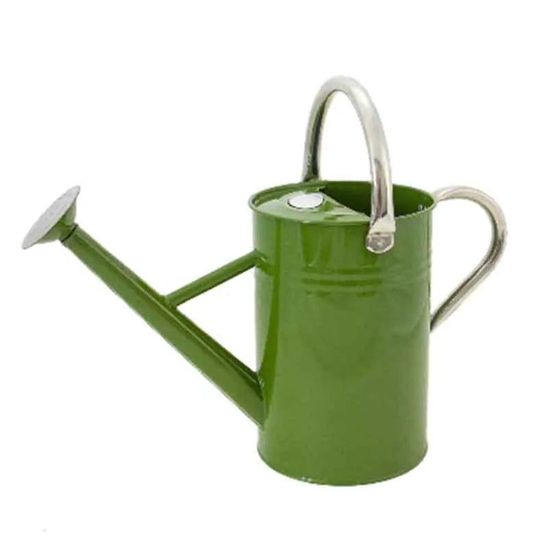 KS Metal Watering Can Tweed Green 4.5ltr - Mill Race Garden Centre