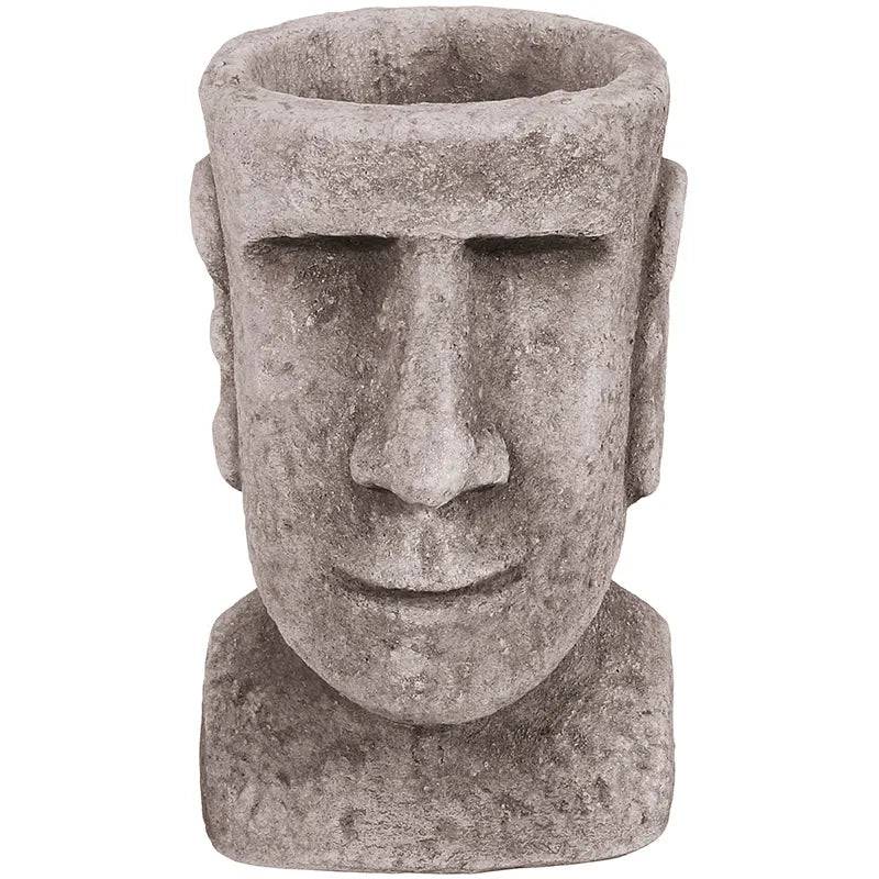 Easter Head Planter Small Antique Grey