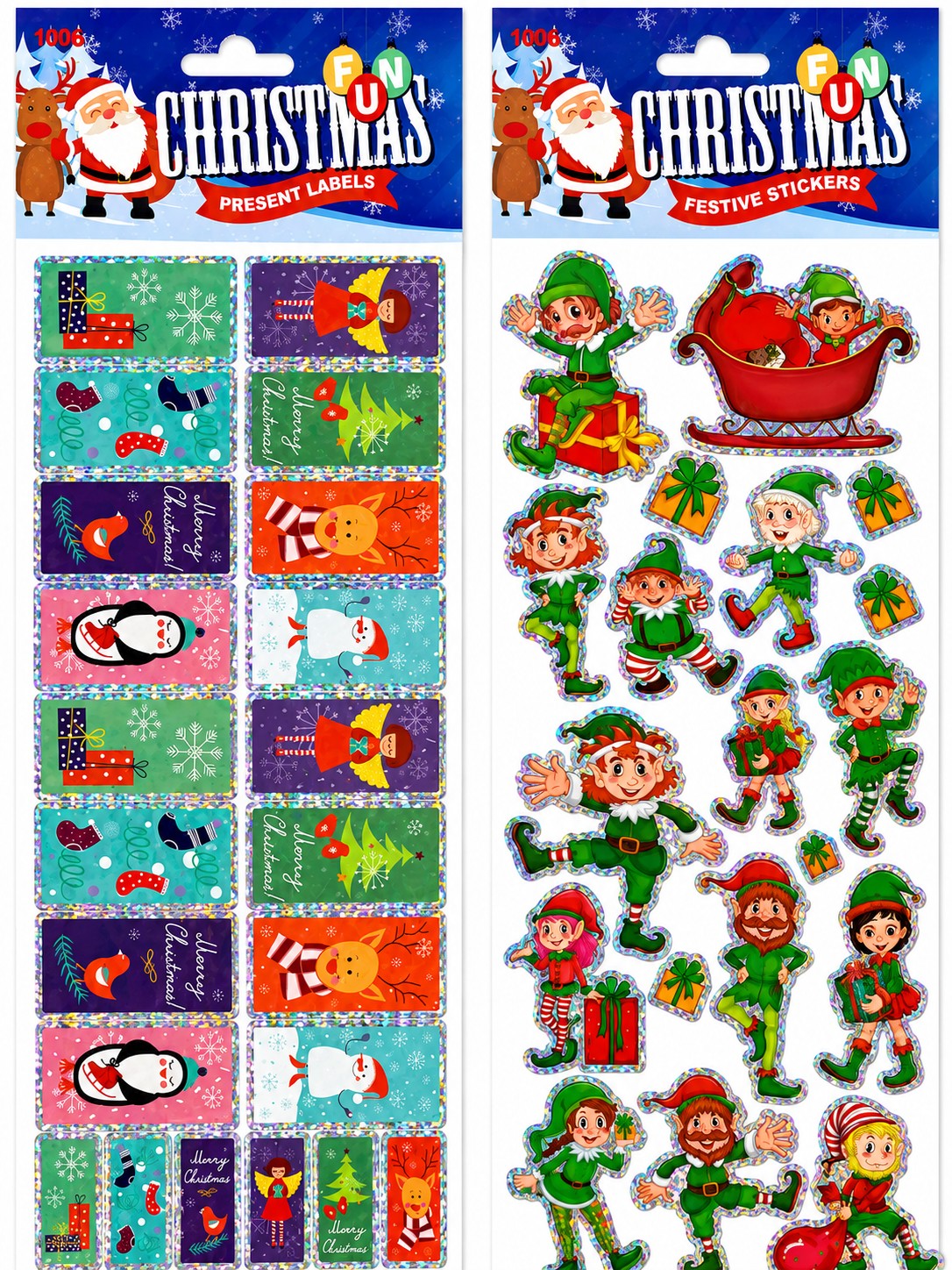 Christmas Stickers Designs Assorted