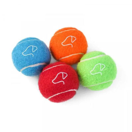 5cm Pooch Mini Tennis Balls Pack of 4 by Zoon - Mill Race Garden Centre