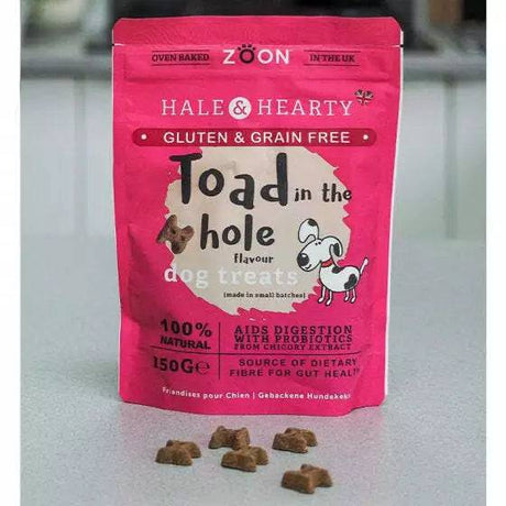 Hale and Hearty Toad In The Hole Grain Free Dog Treats 150g - Mill Race Garden Centre