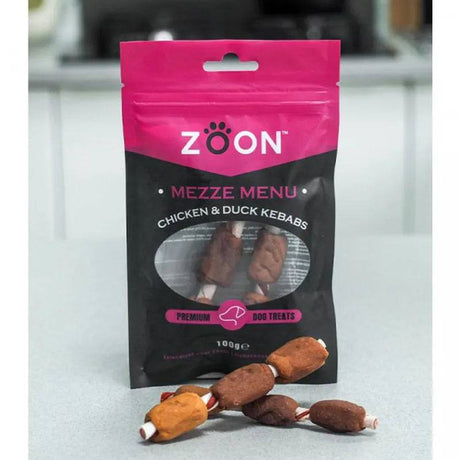 Smart garden Zoon Mezze Menu Chicken And Duck Kebabs Dog Treats 100g - Mill Race Garden Centre