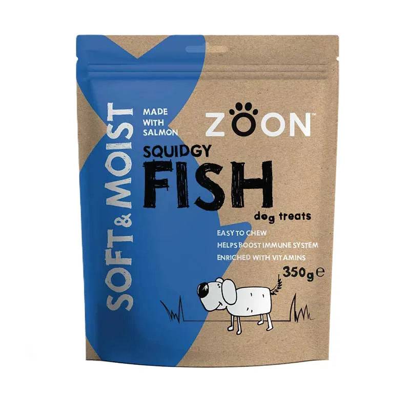 Smart Garden Zoon Soft And Moist Squidgy Fish Dog Treat 350g - Mill Race Garden Centre