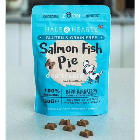 Zoon Hale And Hearty Salmon Fish Pie Grain Free Dog Treats 150g - Mill Race Garden Centre