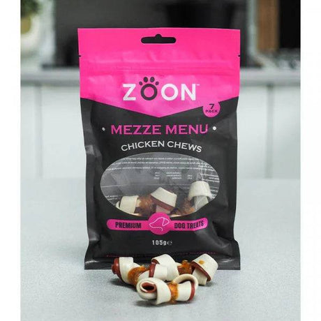 Zoon Mezze Menu Chicken Dog Treats Chews Pack of 7 - Mill Race Garden Centre